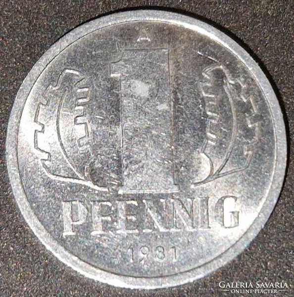 1 pfennig, 1981, NDK