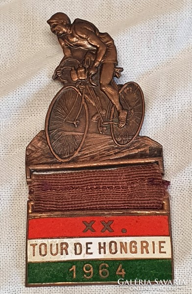 1964 Hungary Tour kerékpáros kitűző, jelvény