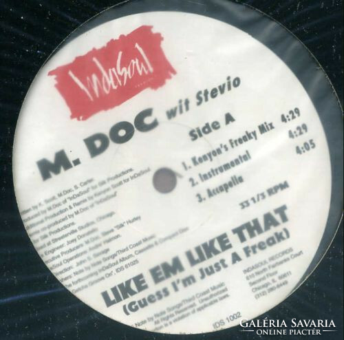 M. Doc Wit Stevio - Like Em Like That (Guess I'm Just A Freak) / This World Is Crazy (12")
