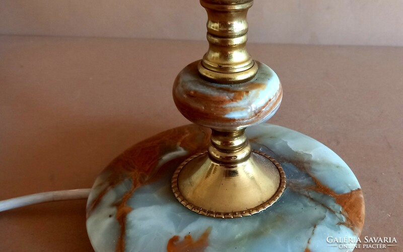Original onyx table lamp vintage negotiable art deco design