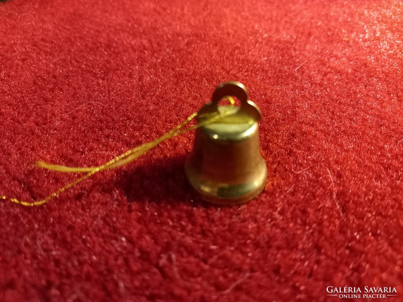 Small copper bell Christmas tree ornament