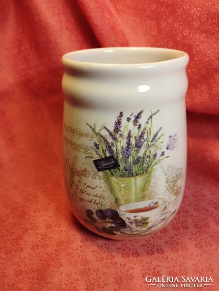 Lavender porcelain vase