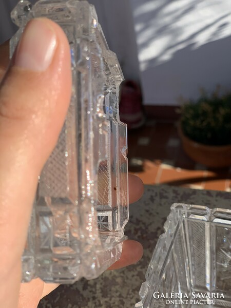 Lip crystal vase and sugar holder
