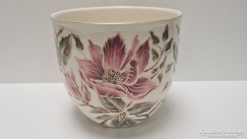 Zsolnay large orchid pot