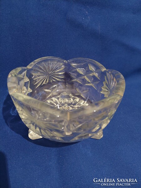 Antique footed crystal decanter