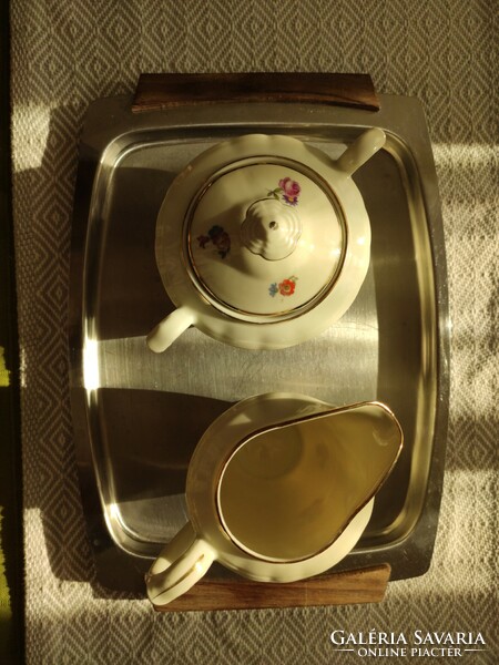 Antik ALT SCHÖNWALD teás készlet 6 személyes eredeti vintage original design