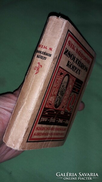 1923. Sík Sándor :Zsoltáros könyv Toldy Antal Csanádmegyei áldozópap által dedikált a képek szerint