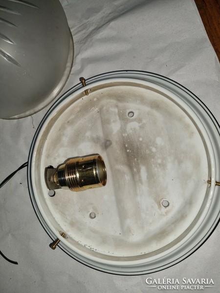 Old renovated ceiling lamp