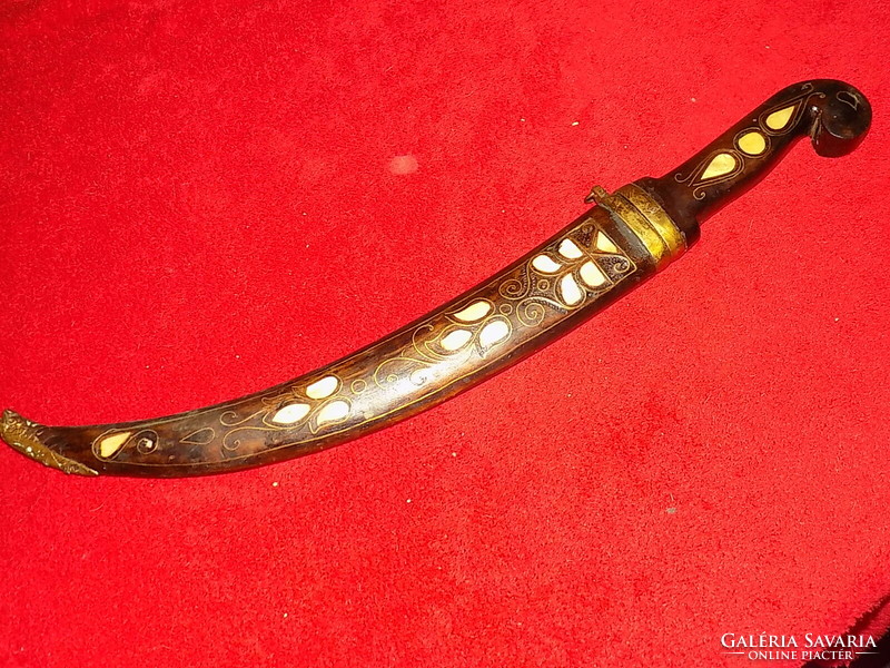 Old Indian Mother of Pearl Inlaid Dagger, Pirate or Sailor?