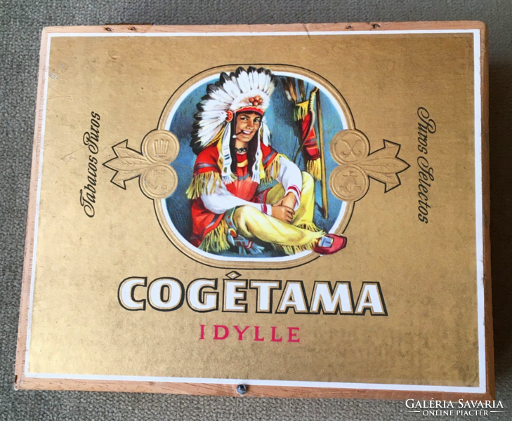 Cogétama retro cigar wooden box for collectors