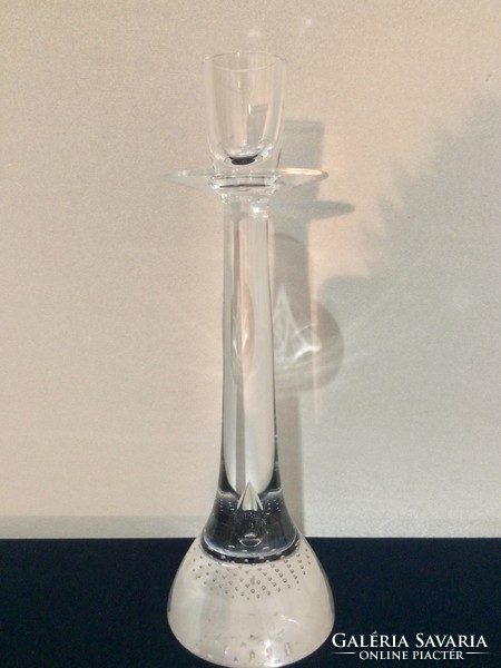 Skruf Swedish crystal candle holder