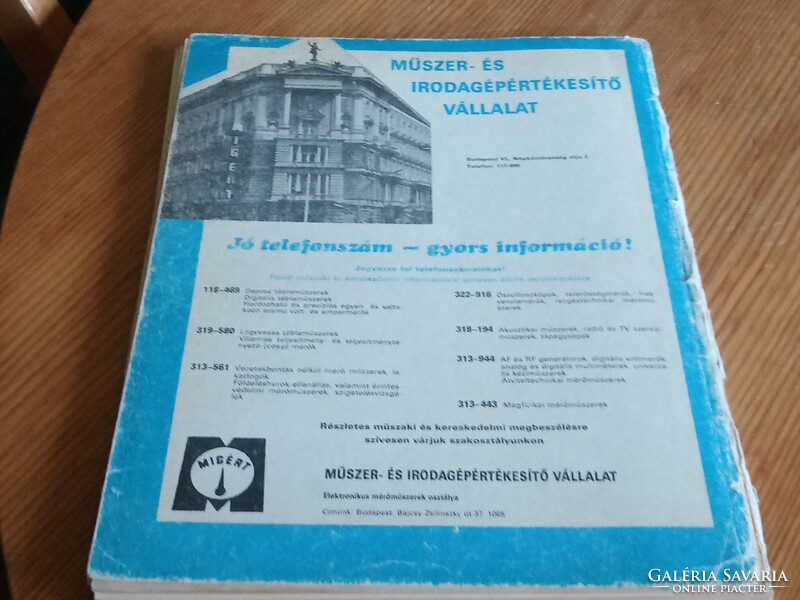 Yearbook of radio technology 1986 4000ft Óbuda personally in Óbuda
