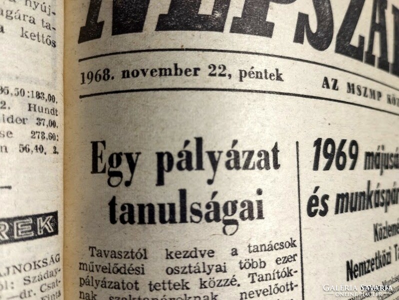 1968 November 22 / people's freedom / for birthday, as a gift :-) original, old newspaper no.: 25863