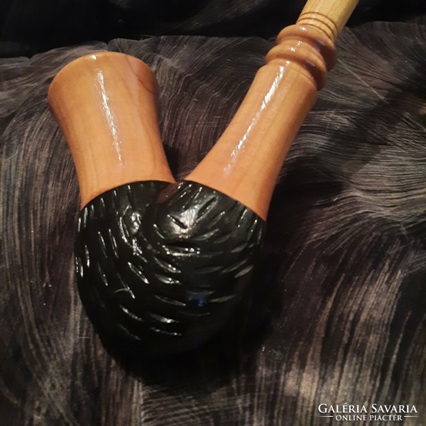 Large wooden pipe
