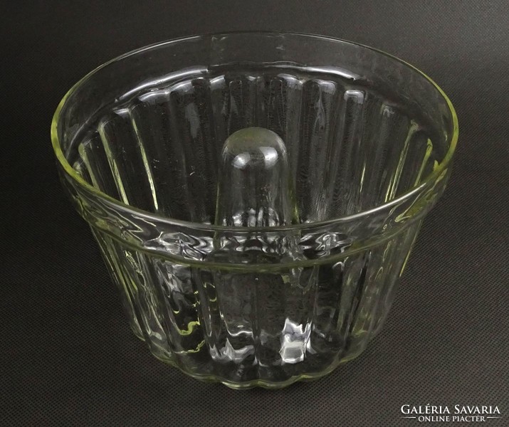 1P476 Hőálló jénai üveg kuglófsütő forma 12 x 17 cm