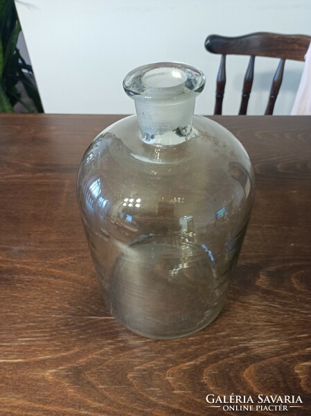 Apothecary glass/bottle, originally included with a stopper.