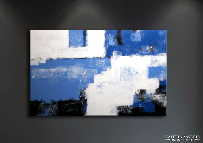 Kiárusítás!!! Blue Abstract - 80x50cm