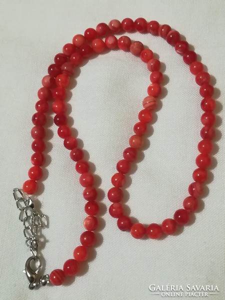 Coral necklace.