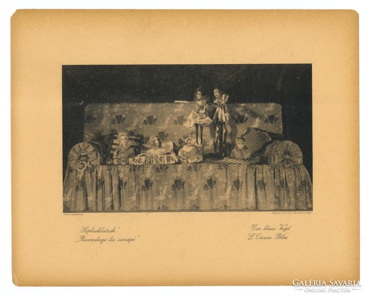 Rare karl schenker original 'der blaue vogel' theater art-deco/bauhaus photo berlin 1920's