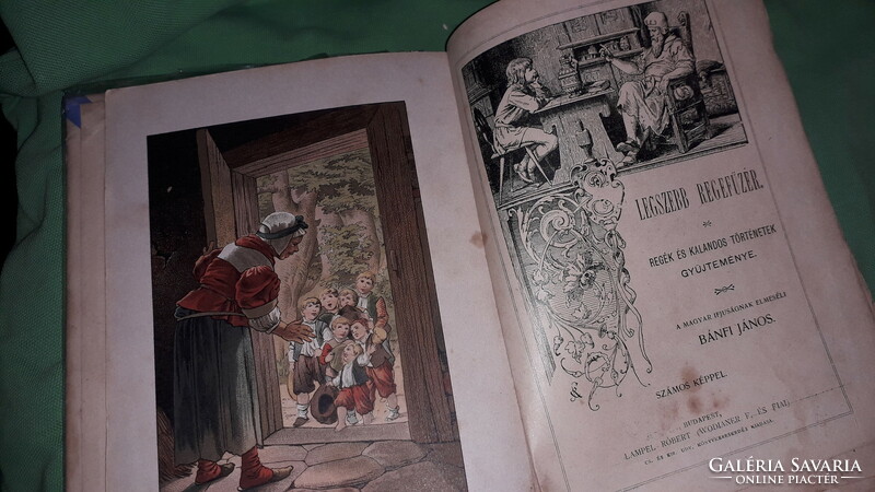 19. sz. Bánfi János :Legszebb regefüzér antik képes könyv a képek szerint LAMPEL