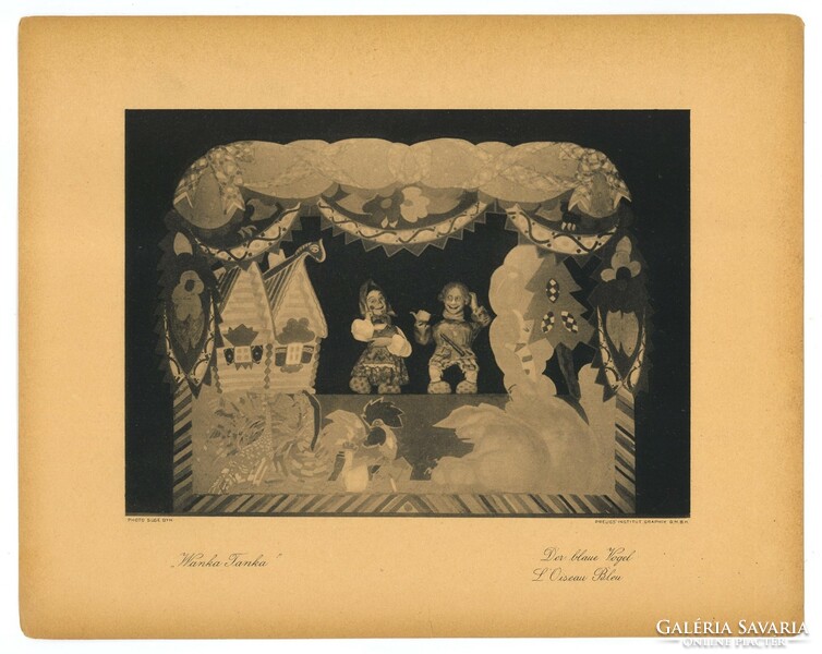 Ritka Suse Byk eredeti 'Der blaue Vogel' színház art-deco/bauhaus fénykép Berlin 1920's