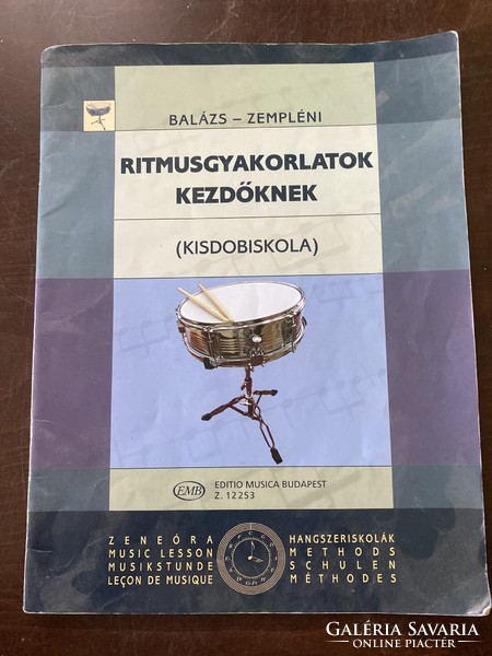 Balázs p. - Zempléni l.: Rhythm exercises for beginners - small drum school
