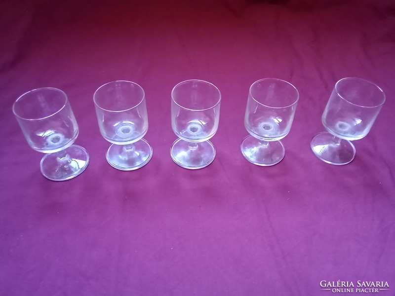 Set of 5 retro liqueur glasses for Christmas, New Year's Eve and New Year celebrations