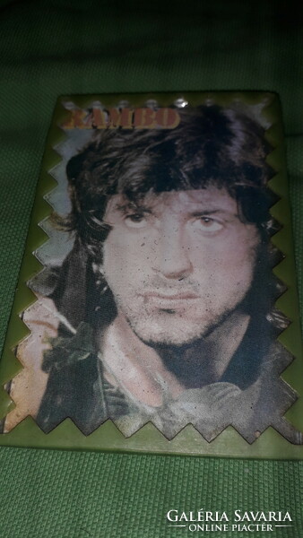1980s target shooting 3-stick tobacconist pocket mirror with stallone - rambo photo according to the pictures