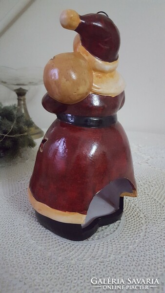 Santa Claus candle holder with lantern