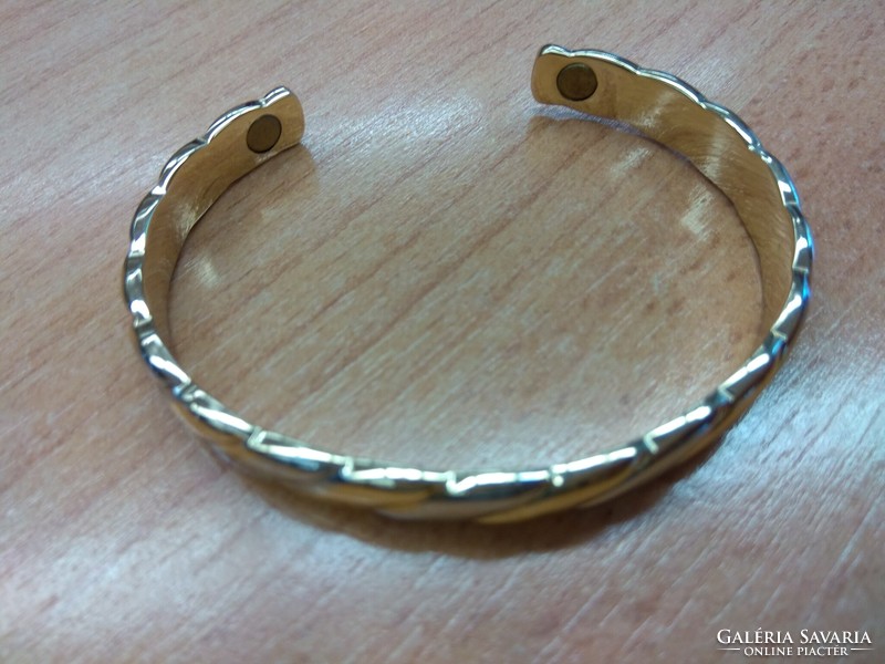 Silver, gold-plated bracelet