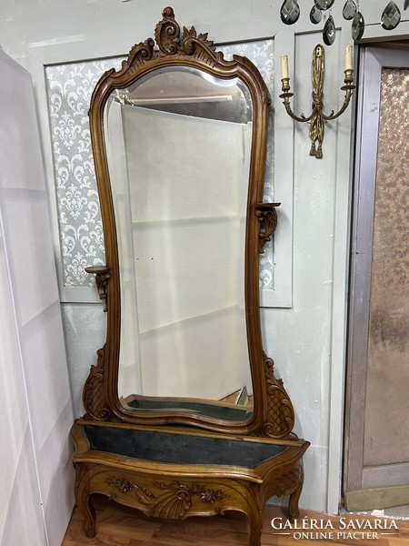 Viennese baroque antique palace mirror for sale / rent