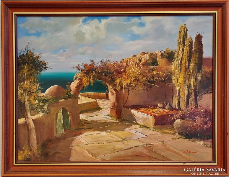 Oil canvas painting by Adilov titled 
