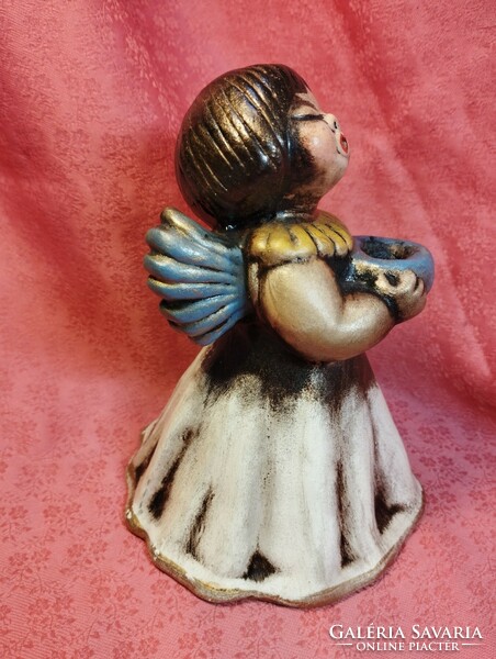 Bozner thun ceramic angel, 15 cm.