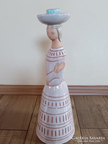 Berkovits anna ceramic little girl candle holder