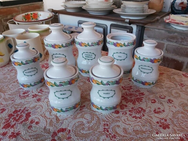 Alföld porcelán fűszertartók konyha tárolás fűszertartó