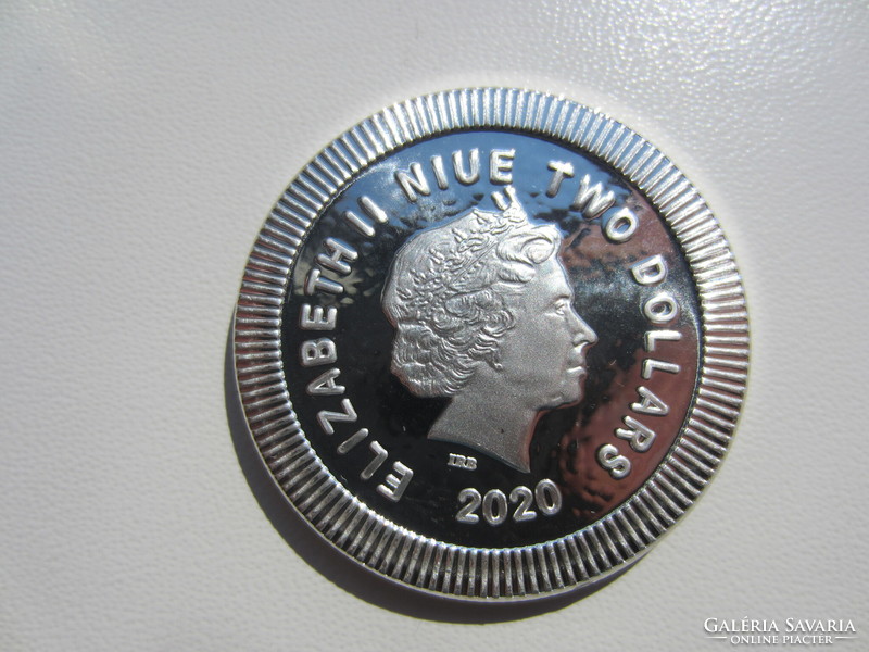 Niue Bagoly 2020 1 uncia 0.999ag szín befektetési ezüst érme