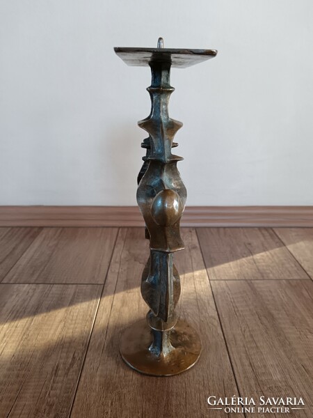 Pap Zoltan bronze candle holder