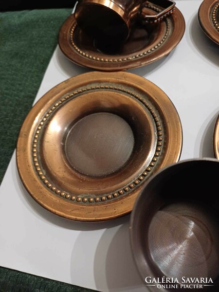 Retro craftsman copper coffee and mocha set