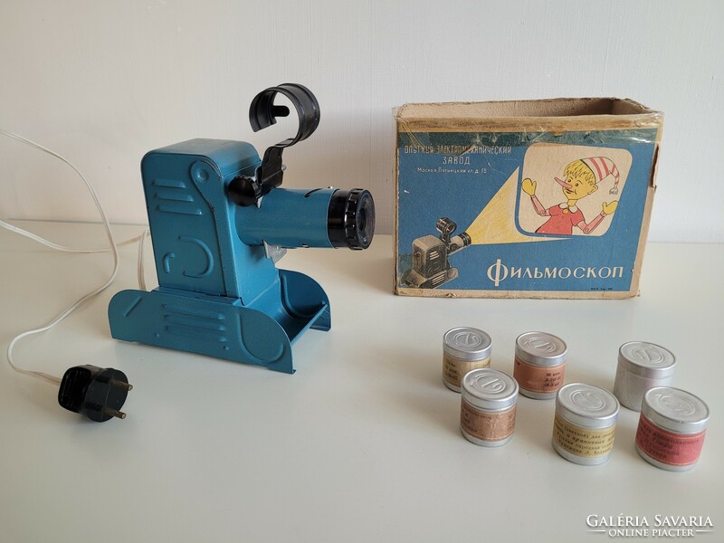Retro régi Orosz diafilm vetítő mid century diavetítő vetítőgép