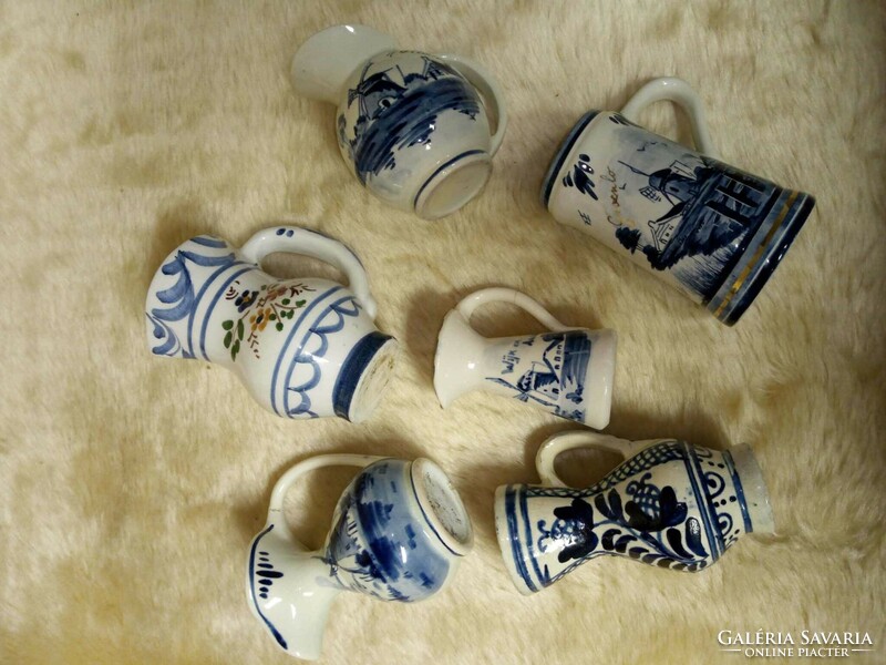Blue ceramic mix 6 pieces