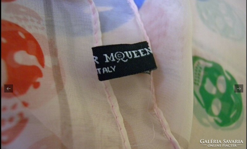 Alexander McQueen silk scarf, stole
