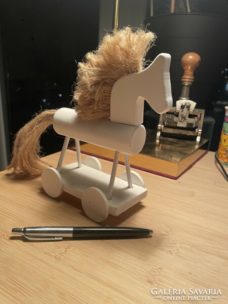 Decorative wooden rocking horse