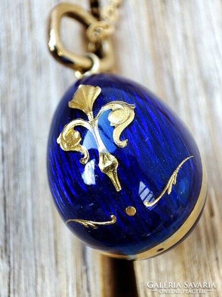 Faberge tojás 18K arany medál Faberge Egg Victor Mayer 18K arany lánc
