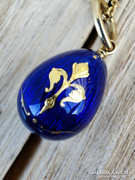 Faberge tojás 18K arany medál Faberge Egg Victor Mayer 18K arany lánc
