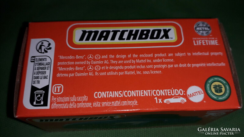 MATCHBOX - MATTEL - MERCEDES AMG -70 ÉVES ÉVFORDULÓS bontatlan dobozával fém kisautó a képek szerint