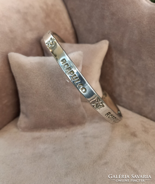 Silver bangle acapulco