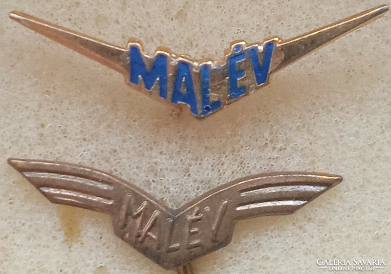 Malév two badges - old and new pieces
