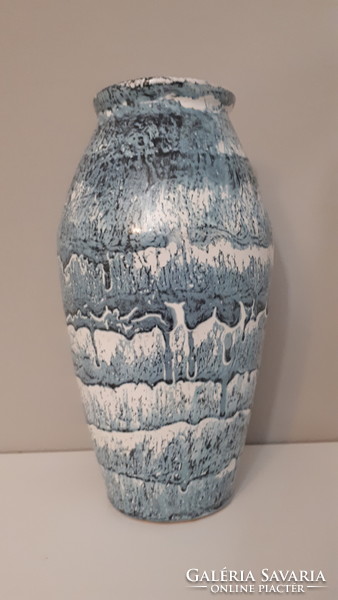 Flawless dripped glaze craftsman ceramic vase 24 cm