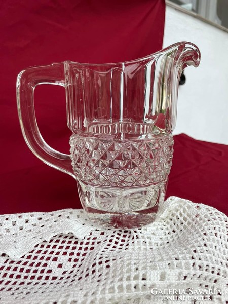 Beautiful small glass jug spout