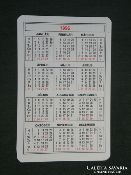 Card calendar, fresh concrete plant, Pécs, 1996, (2)